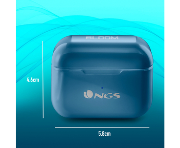 AURICULAR BLUETOOTH ARTICA BLOOM AZURE NGS
