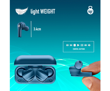 AURICULAR BLUETOOTH ARTICA BLOOM AZURE NGS
