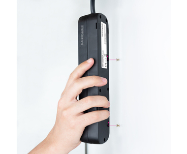 REGLETA PROTECTORA 6 TOMAS NEGRO NANOCABLE