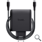 CARGADOR PARED/VIAJE 2xUSB-C 100W MAXO NEGRO TRUST