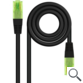 CABLE DE RED LATIGUILLO UTP CCA CAT6 AWG26 0.3 M NEGRO NANOCABLE